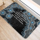 Australia Aboriginal Door Mat - The More You Know The Less You Need Blue Door Mat