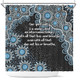 Australia Aboriginal Shower Curtain - The More You Know The Less You Need Blue Shower Curtain