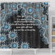 Australia Aboriginal Shower Curtain - The More You Know The Less You Need Blue Shower Curtain