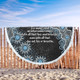 Australia Aboriginal Beach Blanket - The More You Know The Less You Need Blue Beach Blanket