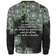 Australia Aboriginal Sweatshirt - The More You Know The Less You Need Green Sweatshirt