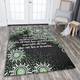 Australia Aboriginal Area Rug - The More You Know The Less You Need Green Area Rug