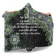 Australia Aboriginal Hooded Blanket - The More You Know The Less You Need Green Hooded Blanket