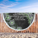 Australia Aboriginal Beach Blanket - The More You Know The Less You Need Green Beach Blanket