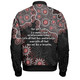 Australia Aboriginal Bomber Jacket - The More You Know The Less You Need Red Patterns Bomber Jacket
