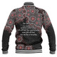 Australia Aboriginal Baseball Jacket - The More You Know The Less You Need Red Patterns Baseball Jacket