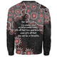 Australia Aboriginal Sweatshirt - The More You Know The Less You Need Red Patterns Sweatshirt