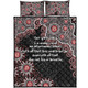 Australia Aboriginal Quilt Bed Set - The More You Know The Less You Need Red Patterns Quilt Bed Set