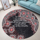 Australia Aboriginal Round Rug - The More You Know The Less You Need Red Patterns Round Rug