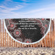 Australia Aboriginal Beach Blanket - The More You Know The Less You Need Red Patterns Beach Blanket