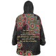 Australia Aboriginal Snug Hoodie - The More You Know The Less You Need Red and Gold Patterns Snug Hoodie