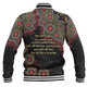 Australia Aboriginal Baseball Jacket - The More You Know The Less You Need Red and Gold Patterns Baseball Jacket