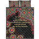 Australia Aboriginal Quilt Bed Set - The More You Know The Less You Need Red and Gold Patterns Quilt Bed Set
