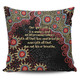 Australia Aboriginal Pillow Covers - The More You Know The Less You Need Red and Gold Patterns Pillow Covers