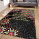 Australia Aboriginal Area Rug - The More You Know The Less You Need Red and Gold Patterns Area Rug