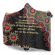 Australia Aboriginal Hooded Blanket - The More You Know The Less You Need Red and Gold Patterns Hooded Blanket
