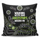 Australia Aboriginal Pillow Covers - Walking with 3000 Ancestors Behind Me Black and Green Patterns Pillow Covers