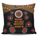 Australia Aboriginal Pillow Covers - Walking with 3000 Ancestors Behind Me Black and Orange Patterns Pillow Covers