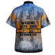 Australia Aboriginal Hawaiian Shirt - Walking with 3000 Ancestors Behind Me Blue Patterns Hawaiian Shirt
