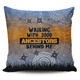 Australia Aboriginal Pillow Covers - Walking with 3000 Ancestors Behind Me Blue Patterns Pillow Covers