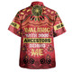 Australia Aboriginal Hawaiian Shirt - Walking with 3000 Ancestors Behind Me Red and Gold Patterns Hawaiian Shirt