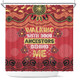 Australia Aboriginal Shower Curtain - Walking with 3000 Ancestors Behind Me Red and Gold Patterns Shower Curtain