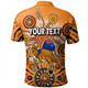 Australia Aboriginal Custom Polo Shirt - Dragonfly Flies Into Beehive And Snake Circle Polo Shirt