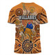 Australia Aboriginal Custom T-shirt - Dragonfly Flies Into Beehive And Snake Circle T-shirt