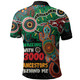 Australia Aboriginal Polo Shirt - Walking with 3000 Ancestors Behind Me With Goanna Polo Shirt