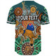 Australia Aboriginal Custom Baseball Shirt - Dragonfly Flies Into Beehive And Snake Circle 2 Baseball Shirt
