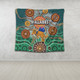 Australia Aboriginal Custom Tapestry - Dragonfly Flies Into Beehive And Snake Circle 2 Tapestry