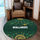 Australia Aboriginal Custom Round Rug - Snake Circle And Symbols With Aboriginal Style Round Rug