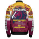 Brisbane Broncos Bomber Jacket - Custom Talent Win Games But Teamwork And Intelligence Win Championships With Aboriginal Style