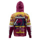 Brisbane Broncos Hoodie - Custom Talent Win Games But Teamwork And Intelligence Win Championships With Aboriginal Style