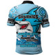 Cronulla-Sutherland Sharks Polo Shirt - Custom Talent Win Games But Teamwork And Intelligence Win Championships With Aboriginal Style