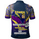 Melbourne Storm Polo Shirt - Custom Talent Win Games But Teamwork And Intelligence Win Championships With Aboriginal Style