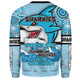 Cronulla-Sutherland Sharks Sweatshirt - Custom Talent Win Games But Teamwork And Intelligence Win Championships With Aboriginal Style