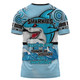 Cronulla-Sutherland Sharks T-Shirt - Custom Talent Win Games But Teamwork And Intelligence Win Championships With Aboriginal Style