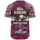 Manly Warringah Sea Eagles Baseball Shirt - Custom Talent Win Games But Teamwork And Intelligence Win Championships With Aboriginal Style