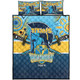 Gold Coast Titans Quilt Bed Set Talent Win Games But Teamwork And Intelligence Win Championships With Aboriginal Style