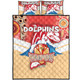 Redcliffe Dolphins Quilt Bed Set Talent Win Games But Teamwork And Intelligence Win Championships With Aboriginal Style