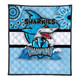 Cronulla-Sutherland Sharks Premium Quilt Talent Win Games But Teamwork And Intelligence Win Championships With Aboriginal Style