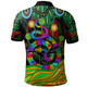 Australia Polo Shirt - Australia Rainbow Snake And Tree Aboriginal Style