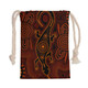 Australia Aboriginal Drawstring Bag - Goanna aboriginal art brown patterns Bag