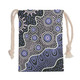 Australia Aboriginal Drawstring Bag - Purple aboriginal dot art background Bag