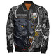 Penrith Panthers Grand Final Custom Bomber Jacket - Custom Penrith Panthers With Contemporary Style Of Aboriginal Painting Bomber Jacket