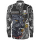 Penrith Panthers Grand Final Custom Long Sleeve Shirts - Custom Penrith Panthers With Contemporary Style Of Aboriginal Painting Long Sleeve Shirts