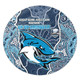 Cronulla-Sutherland Sharks Grand Final Custom Round Rug - Custom Sharks Painting Round Rug