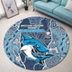 Cronulla-Sutherland Sharks Grand Final Custom Round Rug - Custom Sharks Painting Round Rug