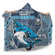 Cronulla-Sutherland Sharks Grand Final Custom Hooded Blanket - Custom Sharks Painting Hooded Blanket